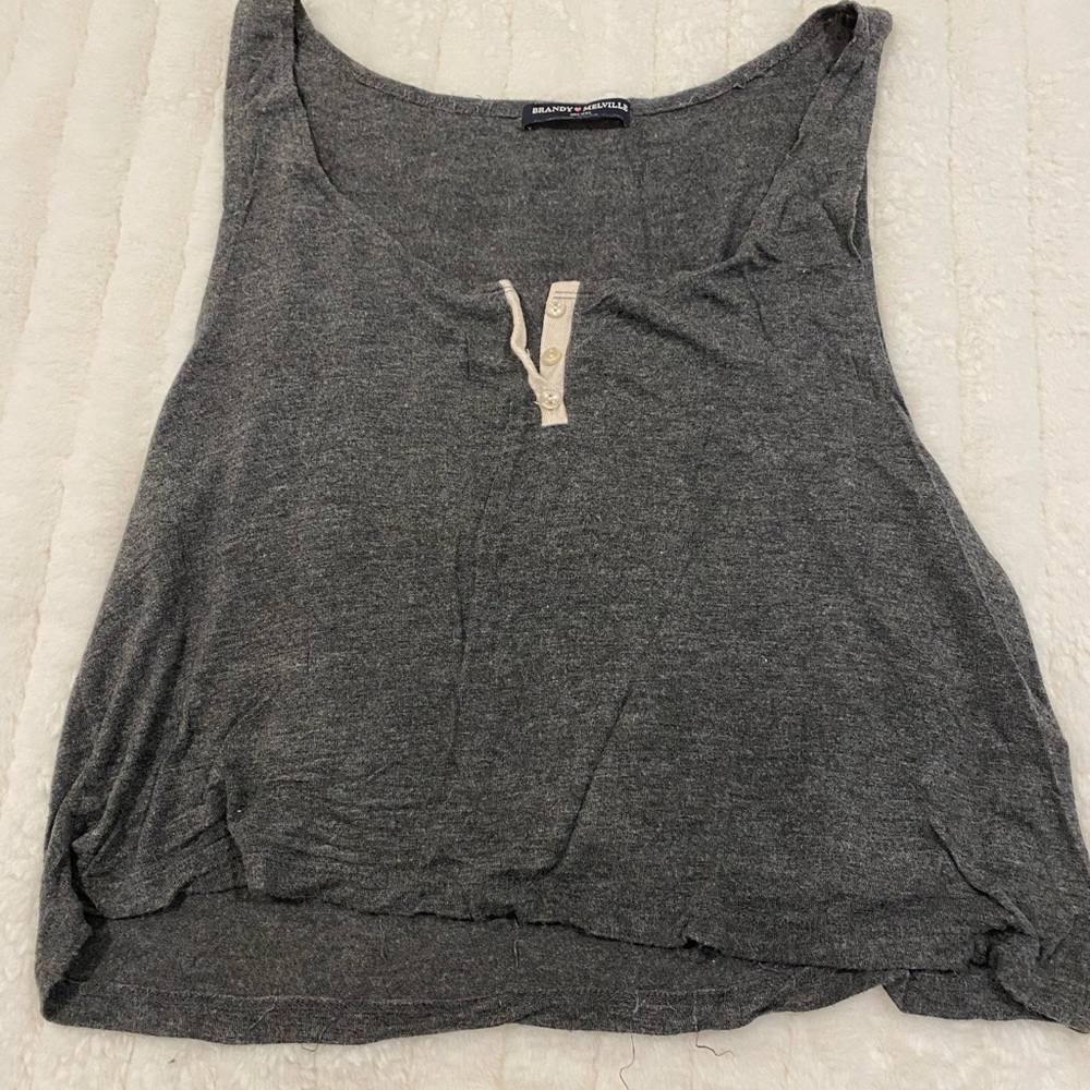 Brandy Melville grey crop tank